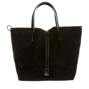Tiffany & Co. reversible suede to leather tote
